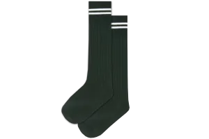 Boys 3/4 Striped Long Socks - Phaps Bottle/White