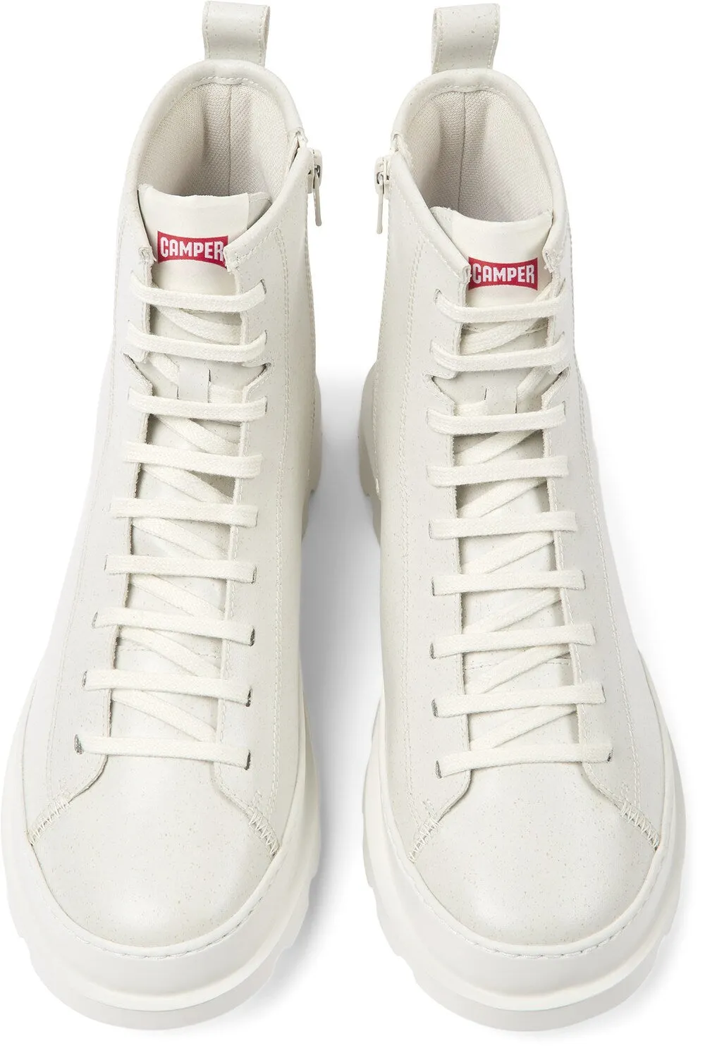 Camper Brutus lace-up boots, white