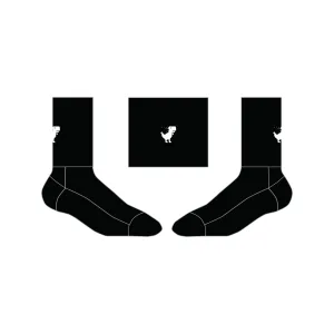 Custom Black Core Sock - Google