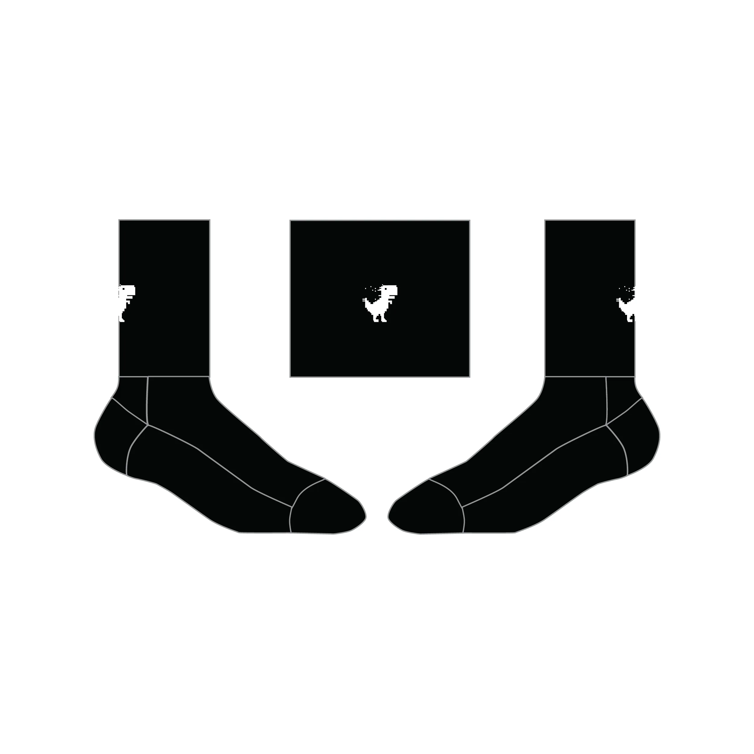 Custom Black Core Sock - Google