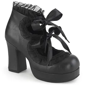 Demonia GOTHIKA-53 | Black Vegan Leather Platform Shoes