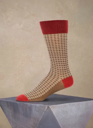 Diamonds Sock in Taupe DIPEDARIUS®