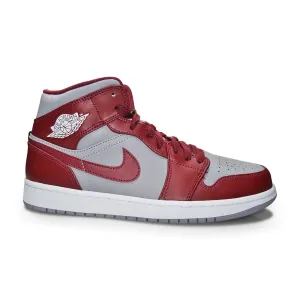 Mens Nike Air Jordan 1 Mid "Team Red" - DQ8426 615 - Cherrywood Red White