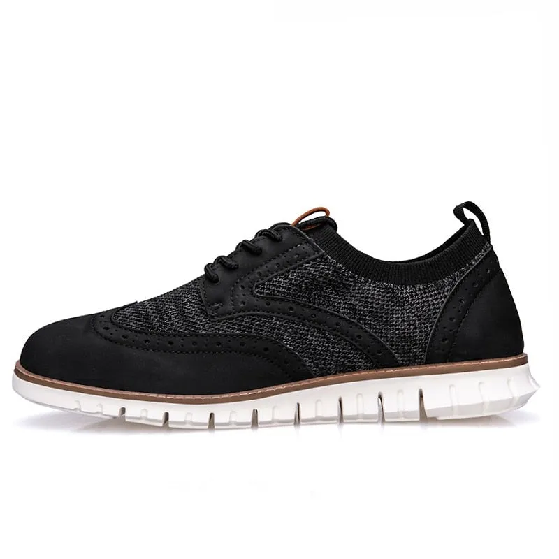 West Louis Breathable Lightweight Brogue Men Casual Shoes