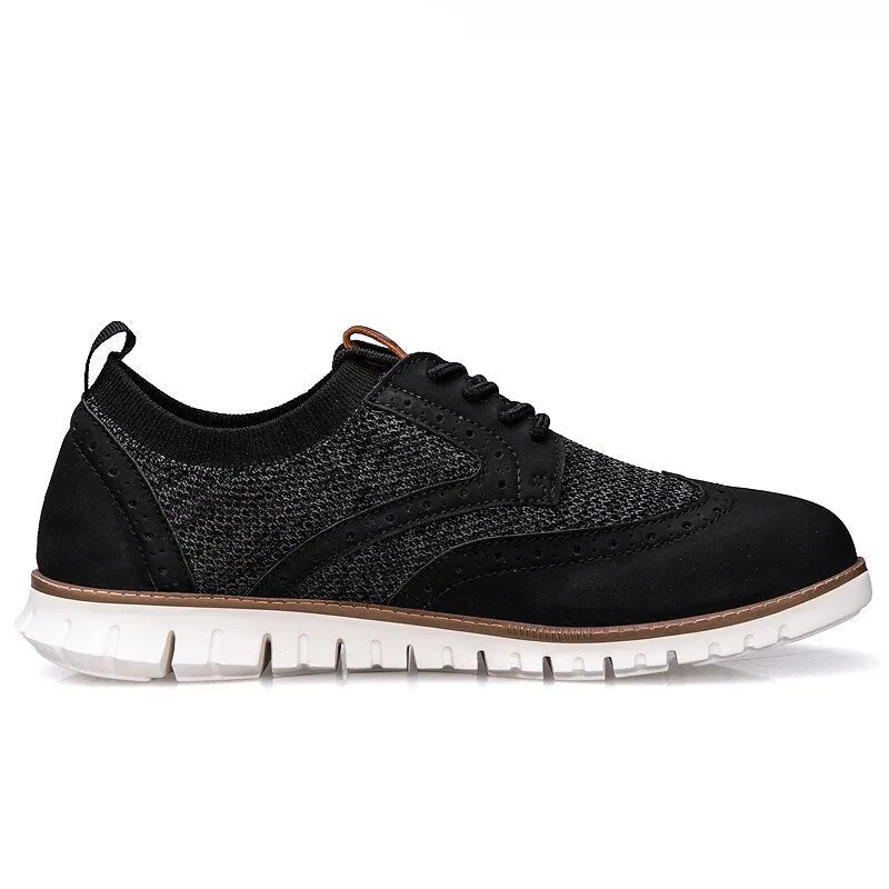 West Louis Breathable Lightweight Brogue Men Casual Shoes